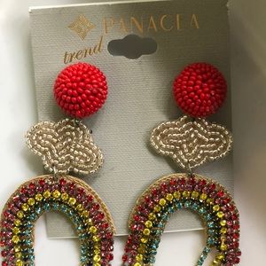 🌈 rainbow colorful earrings